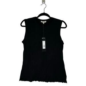 NWT Nili Lotan Muscle Tee Tank Women's Washed Black Size Small